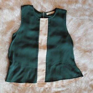 Elodie green/cream top
